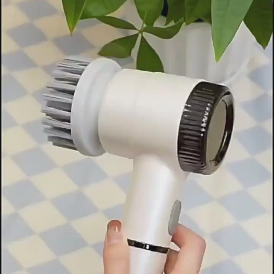 PowerScrub Pro™ | Cepillo Eléctrico Inalámbrico Recargable para Limpieza Multifuncional